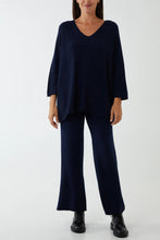 Load image into Gallery viewer, Soft knit v-neck loungewear
