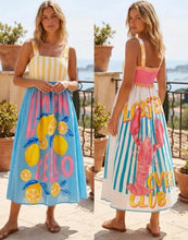 Load image into Gallery viewer, Printed strap dress
