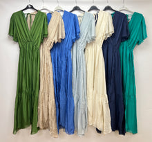 Load image into Gallery viewer, Alpini silk v-neck dress

