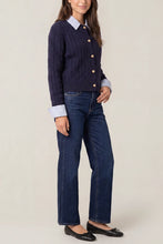 Load image into Gallery viewer, Cable knit collar cardigan
