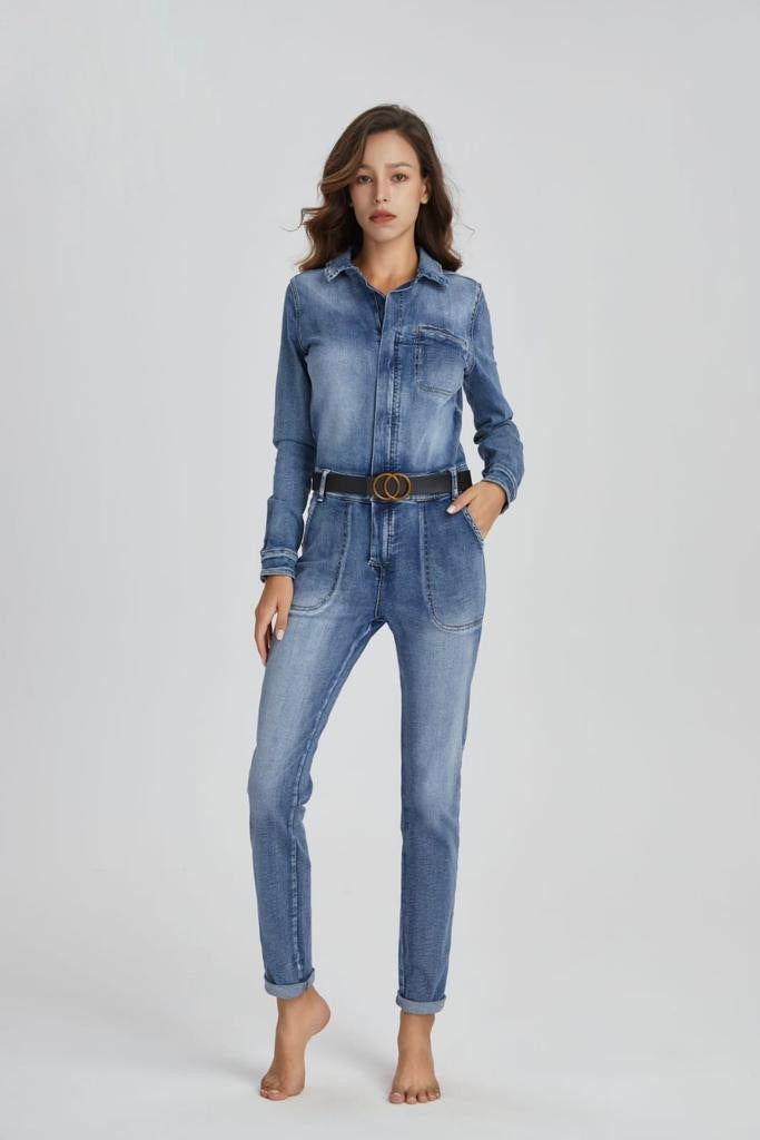 Melly denim boiler suit
