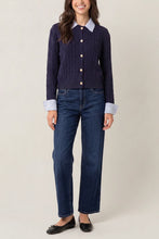 Load image into Gallery viewer, Cable knit collar cardigan
