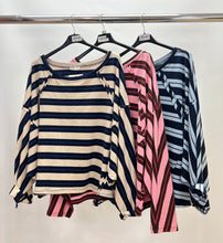 Load image into Gallery viewer, Cotton stripe sweatshirt
