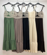 Load image into Gallery viewer, Embroidered strap dress
