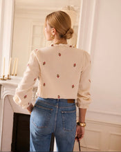 Load image into Gallery viewer, InApril 1986 cheesecloth embroidered shirt
