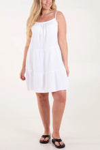 Load image into Gallery viewer, Plain cheesecloth strap dress
