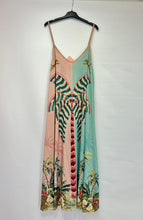 Load image into Gallery viewer, Palm tree lurex strap dress

