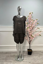 Load image into Gallery viewer, Stonewashed cotton short set

