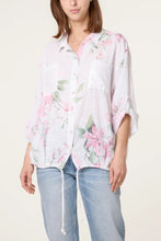 Load image into Gallery viewer, Floral sequin pocket shirt
