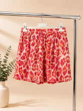 Load image into Gallery viewer, Pink leopard cheesecloth shorts
