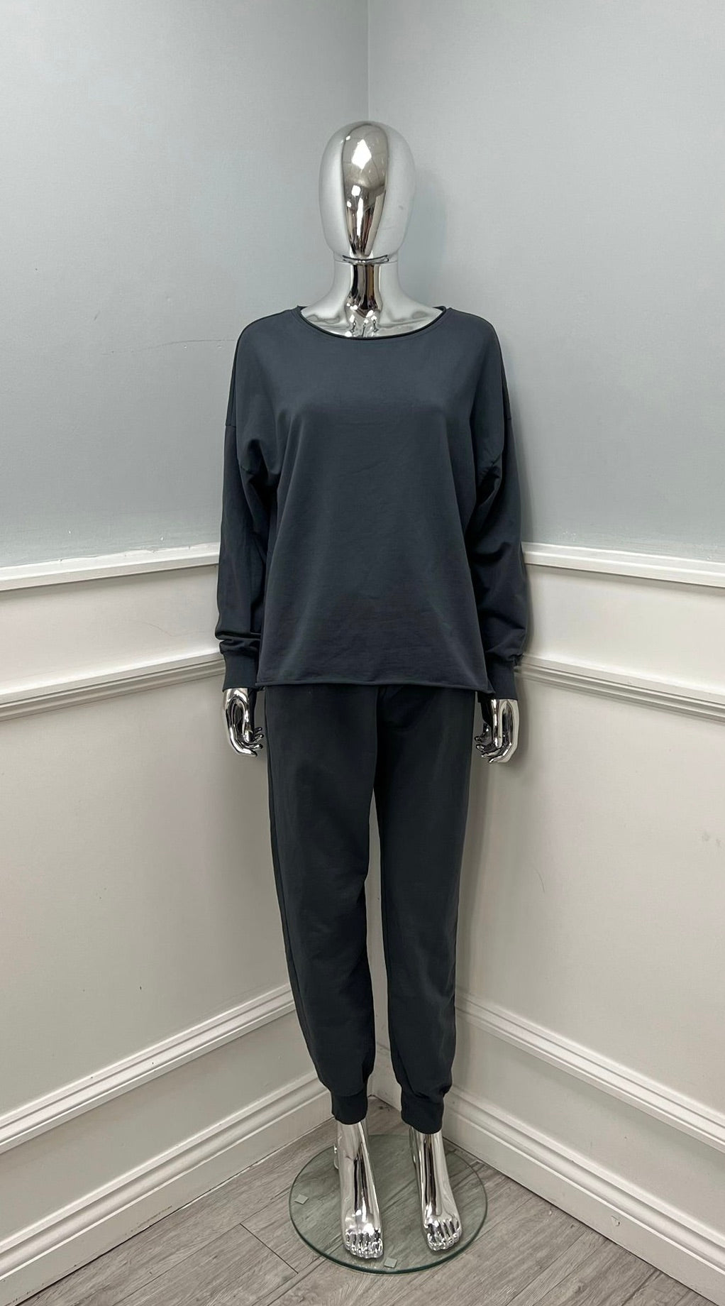Plain cotton tracksuit