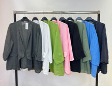 Load image into Gallery viewer, Plain linen blazer
