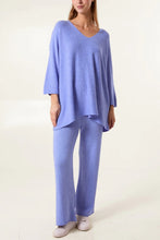 Load image into Gallery viewer, Soft knit v-neck loungewear
