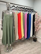 Load image into Gallery viewer, Plain cheesecloth strap dress

