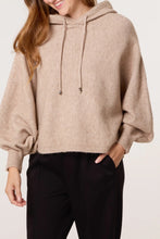 Load image into Gallery viewer, Knitted boxy hoody
