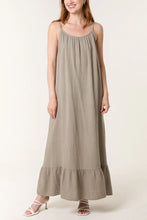 Load image into Gallery viewer, Cheesecloth strappy maxi dress
