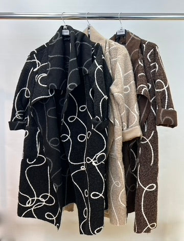 Blanket stitch coat