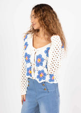 Load image into Gallery viewer, Crochet flower cardigan
