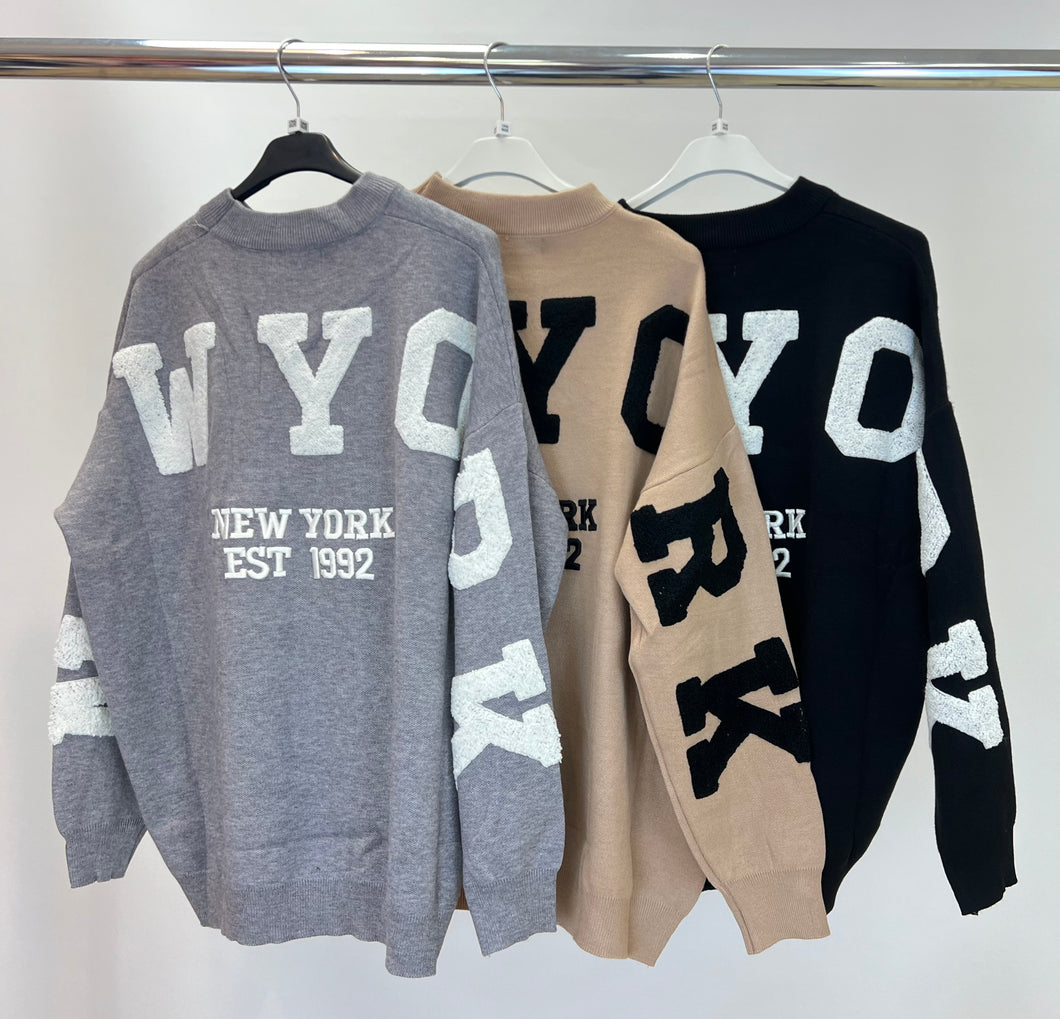 New York soft knit jumper