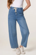 Load image into Gallery viewer, QED denim barrel leg trousers
