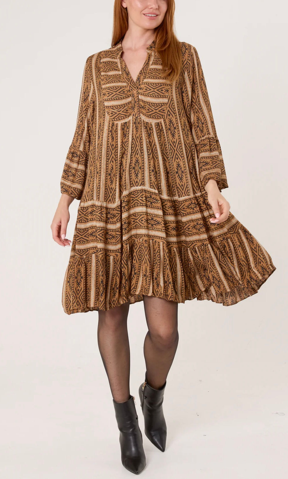 Aztec tunic dress