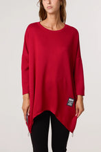 Load image into Gallery viewer, Plain oversized side zip sweatshirt
