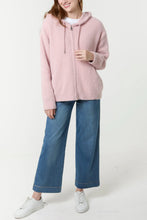 Load image into Gallery viewer, Plain cosy zip up hoody
