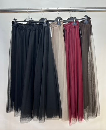 Plain mesh net skirt