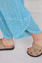 Load image into Gallery viewer, Sugarbabe stonewashed linen crochet pocket trouser
