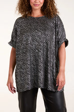 Load image into Gallery viewer, Lurex sequin oversized top
