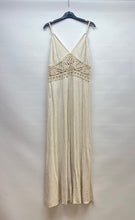 Load image into Gallery viewer, Linen blend crochet dress

