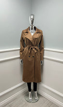 Load image into Gallery viewer, Suedette trench coat
