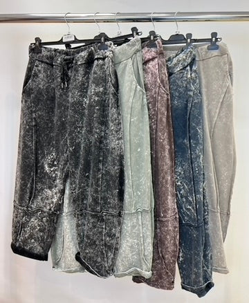 Tie dye cotton jogger