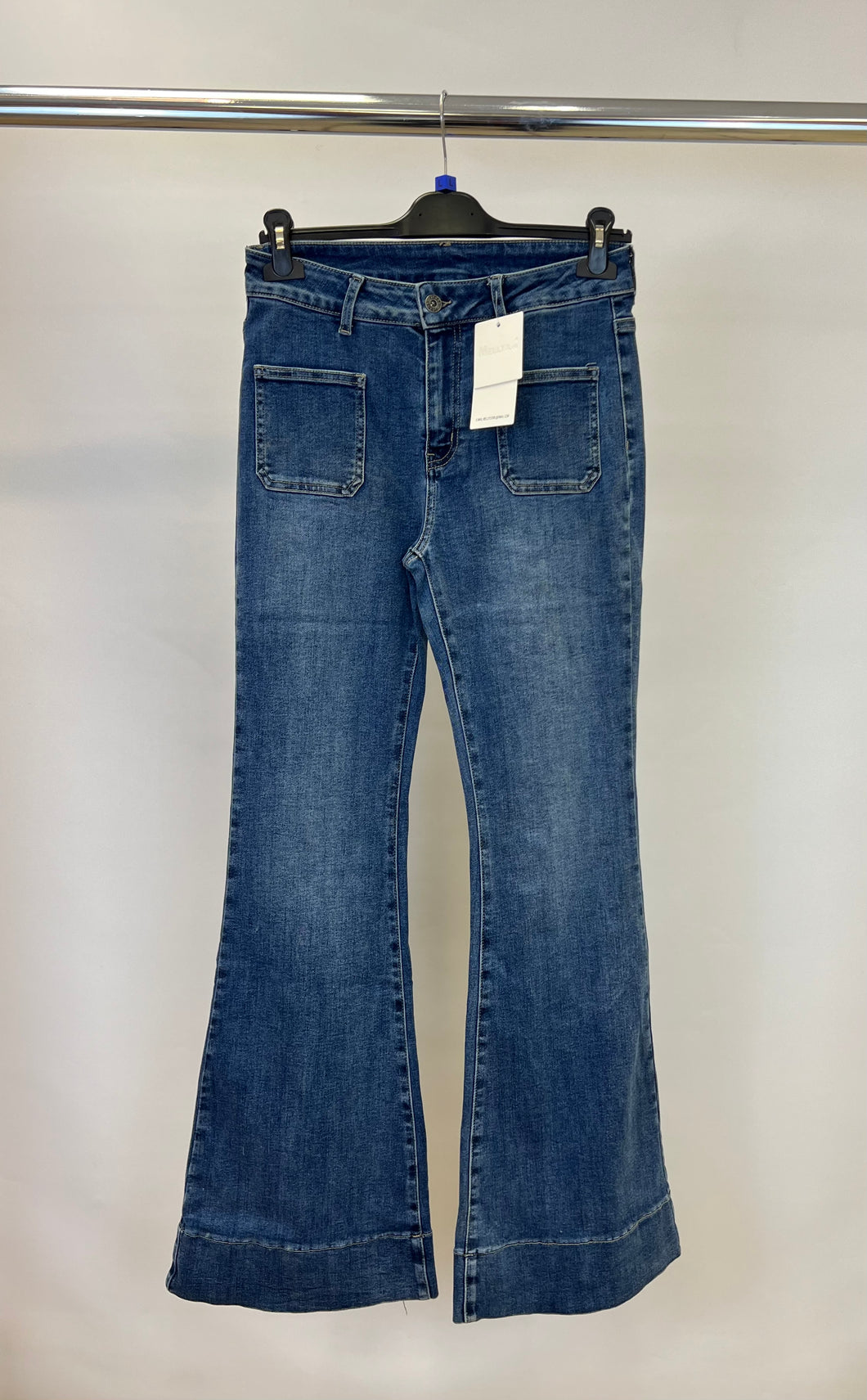 Melly front pocket flared jeans