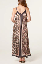 Load image into Gallery viewer, Satin paisley strap dress
