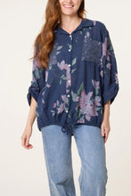 Load image into Gallery viewer, Floral sequin pocket shirt
