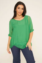 Load image into Gallery viewer, Silk frayed top
