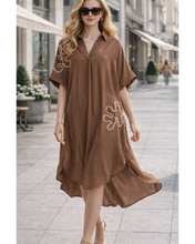 Load image into Gallery viewer, Embroidered tunic dress

