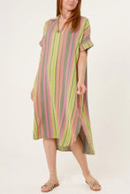Load image into Gallery viewer, Aztec cheesecloth midi dress
