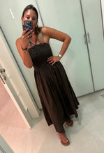 Load image into Gallery viewer, Shirred cotton strap dress

