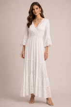 Load image into Gallery viewer, Lace crochet maxi dress

