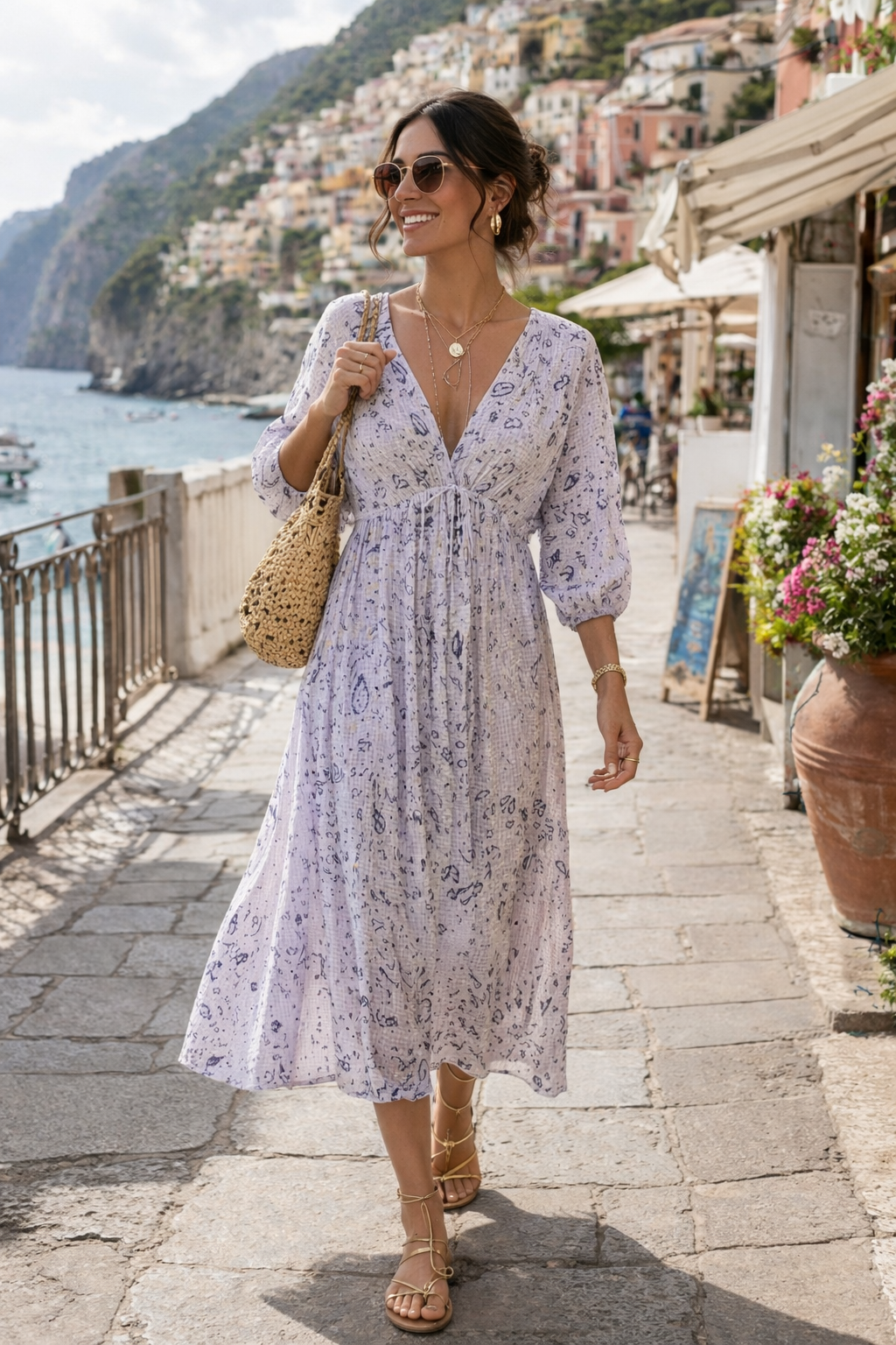 cotton cheesecloth dresses Roma Pink Cotton Cheesecloth Dress