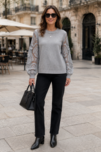 Load image into Gallery viewer, Viki lace sleeve jumper
