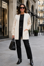 Load image into Gallery viewer, Viki lace sleeve cardigan
