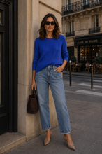 Load image into Gallery viewer, Cable knit short sleeve jumper
