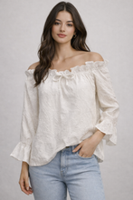 Load image into Gallery viewer, Broderie anglaise bardot top
