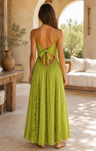 Load image into Gallery viewer, Cotton strap maxi dress
