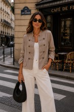 Load image into Gallery viewer, Military button jacket
