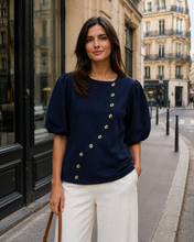 Load image into Gallery viewer, MC Lorene asymmetric button top
