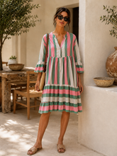 Load image into Gallery viewer, Cotton stripe tunic
